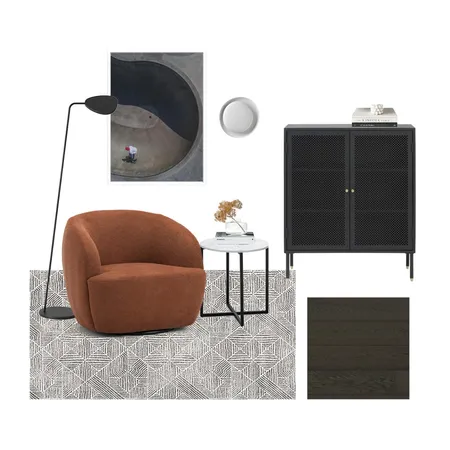 Moody Formal Reading Room Interior Design Mood Board by L3 Home on Style Sourcebook
