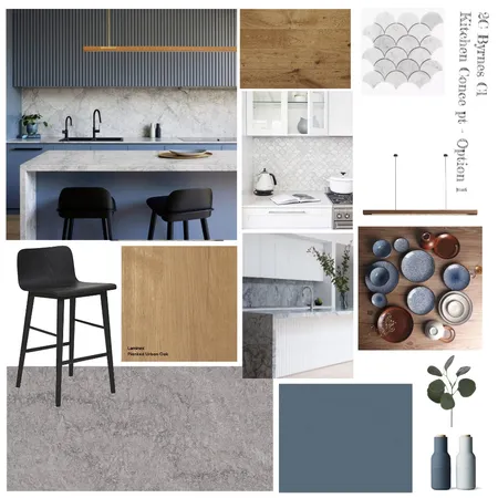 2C Byrnes - Kitchen Concept - Option 1B Interior Design Mood Board by bronteskaines on Style Sourcebook