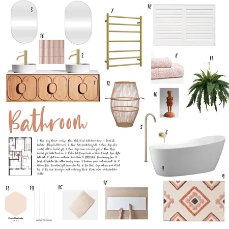 Bathroom Sample Board - 9 Interior Design Mood Board by TiffanyApril_Home on Style Sourcebook