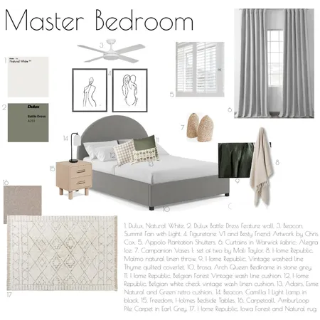 Sample Board Mod 9 Master Interior Design Mood Board by emmakrista on Style Sourcebook