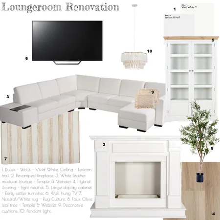 loungeroom reno Interior Design Mood Board by Jackie.e on Style Sourcebook