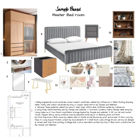master bed room Interior Design Mood Board by Swathisree on Style Sourcebook