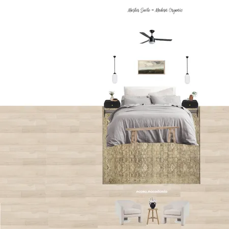 Master Suite - Modern Organic (Margot 4 - Perry Black - Boucle Chair) Interior Design Mood Board by Casa Macadamia on Style Sourcebook