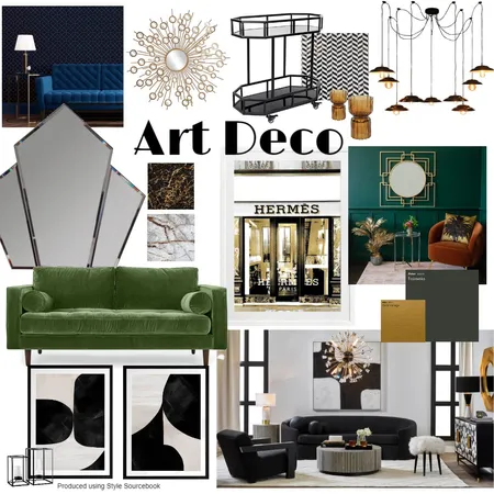 Art Deco Interior Design Mood Board by LaurenGatt on Style Sourcebook