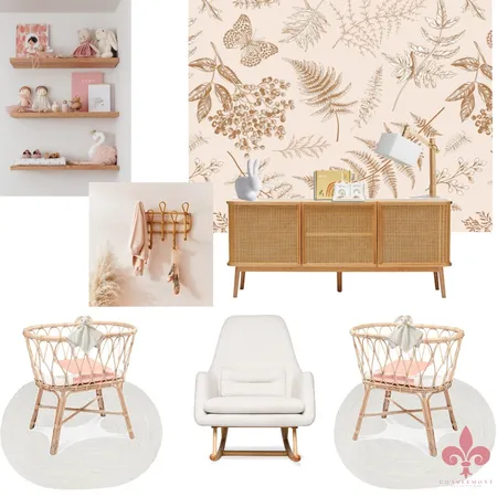 Twin Girls Nursery Interior Design Mood Board by Charlemont Style Studio on Style Sourcebook