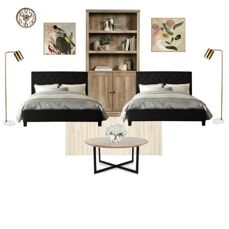 twin room Interior Design Mood Board by Lumière Decors on Style Sourcebook