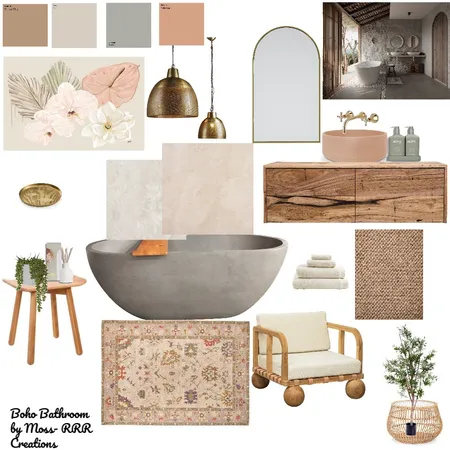 bathrom- boho Interior Design Mood Board by MOSS on Style Sourcebook