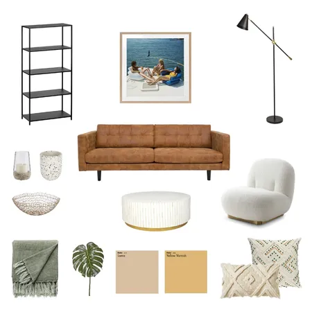 Industrial Hipster Boho Living Room Interior Design Mood Board by lcinterior on Style Sourcebook