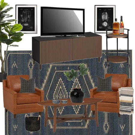 Bachelor Pad Interior Design Mood Board by leighnav on Style Sourcebook