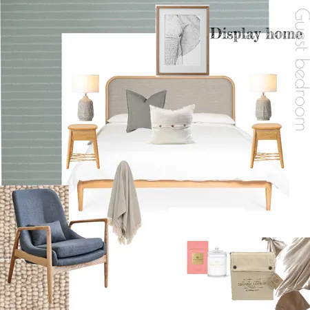 Display house guest bedroom Interior Design Mood Board by Lea Szwaja designs on Style Sourcebook