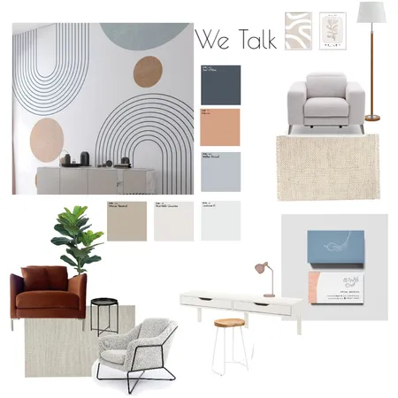 WE TALK - Psychology clinic Interior Design Mood Board by SHIRA DAYAN STUDIO on Style Sourcebook
