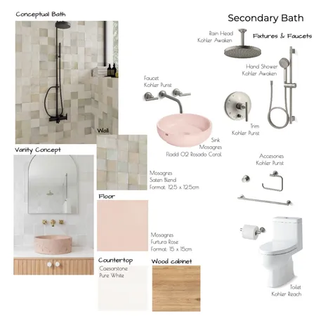 15E Secondary Bath. Option 2 Interior Design Mood Board by Noelia Sanchez on Style Sourcebook