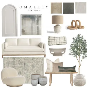 NATURAL LIVING ROOM Interior Design Mood Board by The Styled Abode on Style Sourcebook