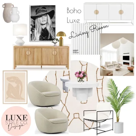 Boho Luxe Interior Design Mood Board by Luxe Style Co. on Style Sourcebook