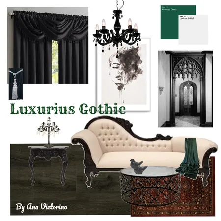 Gothic Mood Board Interior Design Mood Board by anamedeiros on Style Sourcebook