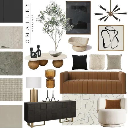 BOLD MODERN LIVING ROOM Interior Design Mood Board by The Styled Abode on Style Sourcebook