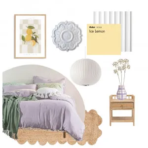 Lilac & Lemon Interior Design Mood Board by taylasnowball on Style Sourcebook
