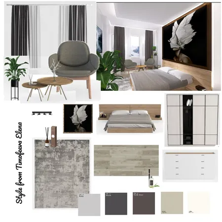 Спокойные тона для сна и отдыха. Interior Design Mood Board by Елена Тимофеева on Style Sourcebook