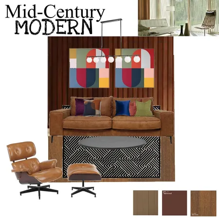 Mid-Century Modern Interior Design Mood Board by temi on Style Sourcebook