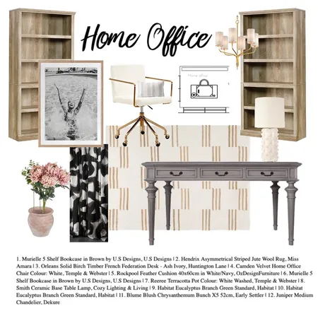 Study Concept Interior Design Mood Board by Holly Interiors on Style Sourcebook