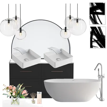 Black/White bathroom Interior Design Mood Board by Jayden Nel on Style Sourcebook