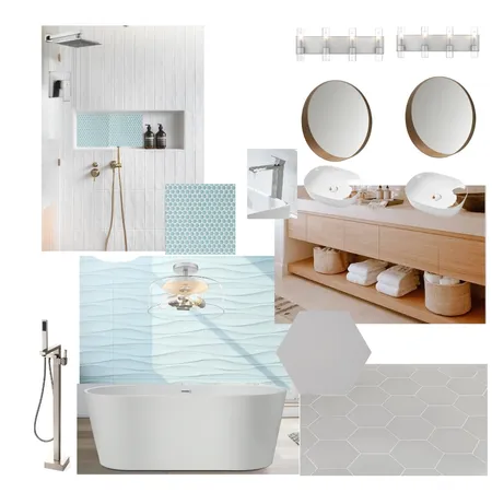 Master Bath Interior Design Mood Board by lililopez on Style Sourcebook