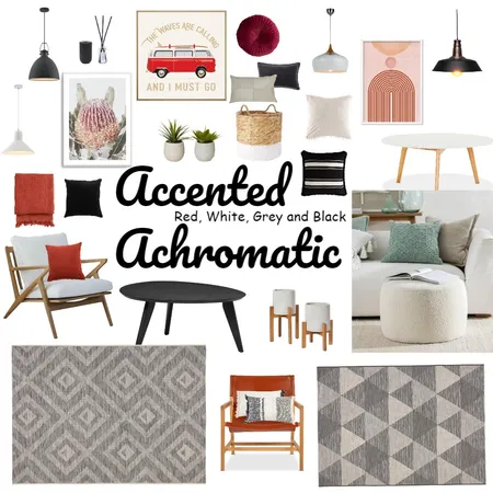 Accented Achromatic Interior Design Mood Board by Junko on Style Sourcebook