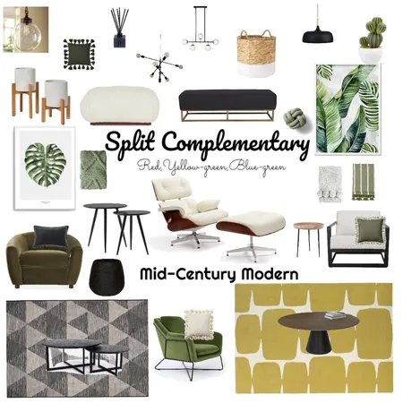 Complementary Mid Century Modern Interior Design Mood Board by Junko on Style Sourcebook