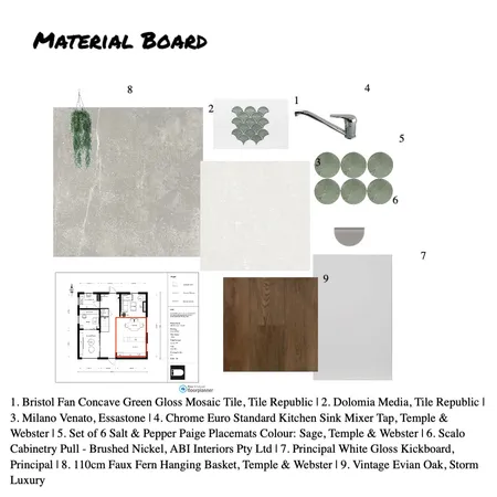 Kitchen Material Board Interior Design Mood Board by Ying on Style Sourcebook