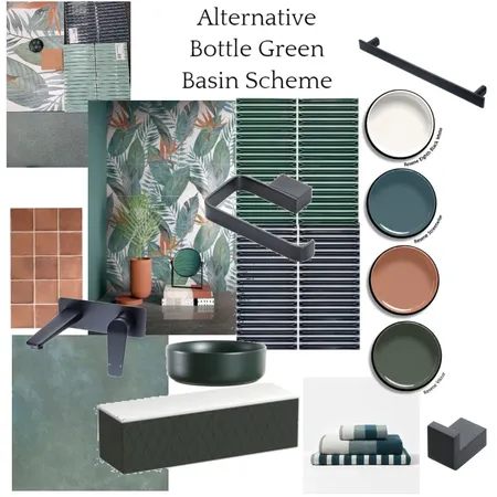 Alternative Bottle Green Basin Scheme Interior Design Mood Board by JJID Interiors on Style Sourcebook