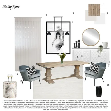 Dining Room - Module 9 Part A Interior Design Mood Board by jordierowe on Style Sourcebook