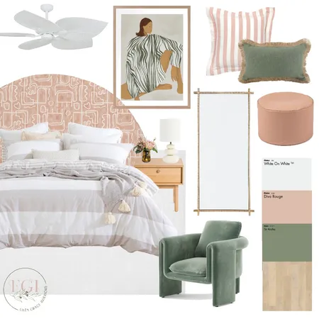 Dream Spring Bedroom Interior Design Mood Board by Eliza Grace Interiors on Style Sourcebook