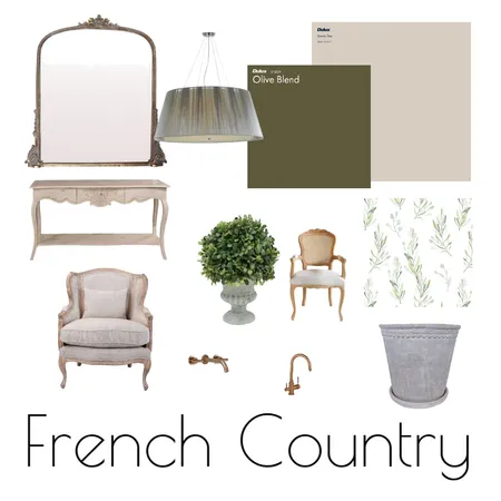 French Country Interior Design Mood Board by zmilburn on Style Sourcebook