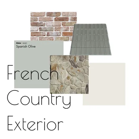 French Country Exterior Interior Design Mood Board by zmilburn on Style Sourcebook