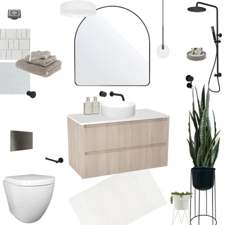 Thanh's Ensuite Sample Board Interior Design Mood Board by AJ Lawson Designs on Style Sourcebook