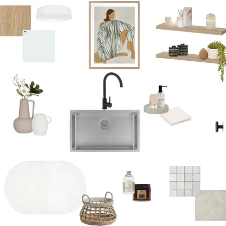 Thanh's Laundry Sample Board Interior Design Mood Board by AJ Lawson Designs on Style Sourcebook