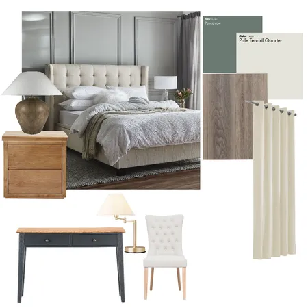 cozy green bedroom Interior Design Mood Board by oliwoj on Style Sourcebook