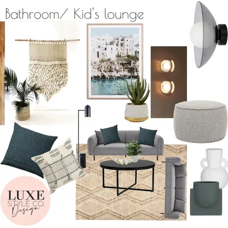 Contemporary Kids lounge room Interior Design Mood Board by Luxe Style Co. on Style Sourcebook