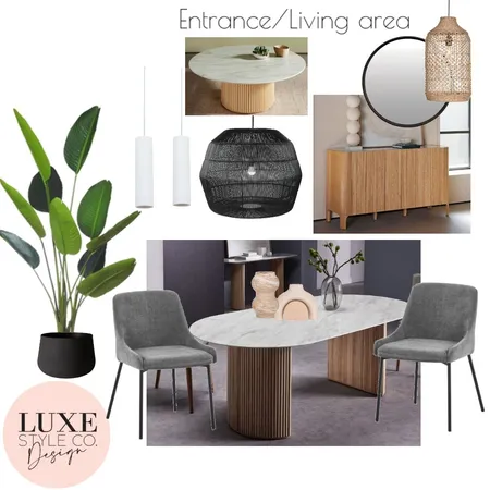 Entrance Living area Coastal modern Interior Design Mood Board by Luxe Style Co. on Style Sourcebook