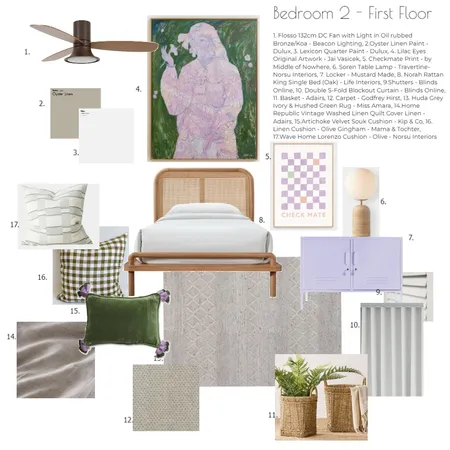 Bedroom - First Floor Interior Design Mood Board by Designlust on Style Sourcebook