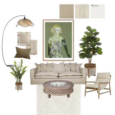 Green neutral living room Interior Design Mood Board by Lucyvisaacs on Style Sourcebook