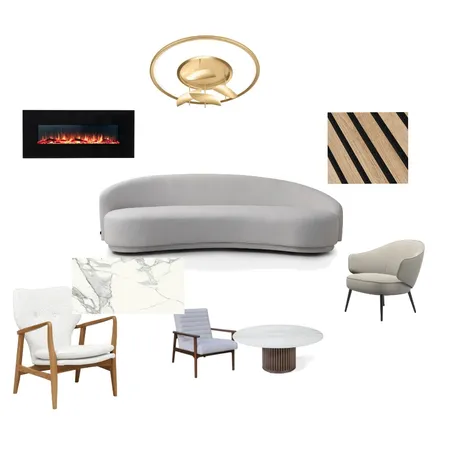 accented achromatic Interior Design Mood Board by swiecicka on Style Sourcebook