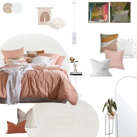 Sophie's Bedroom Sample Board Interior Design Mood Board by AJ Lawson Designs on Style Sourcebook