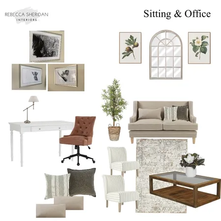 Hutchison Sitting & Office Interior Design Mood Board by Sheridan Interiors on Style Sourcebook