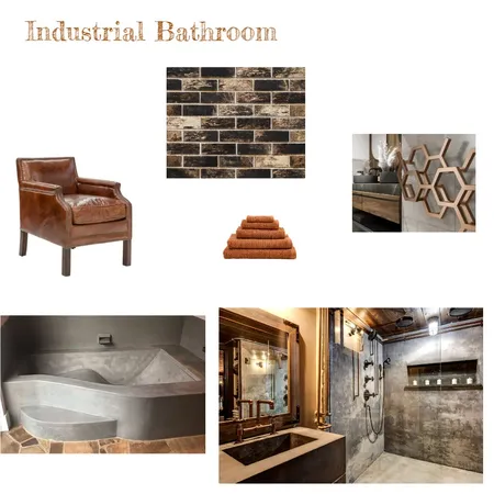 Industrial Bathroom Interior Design Mood Board by leahchristina1988 on Style Sourcebook