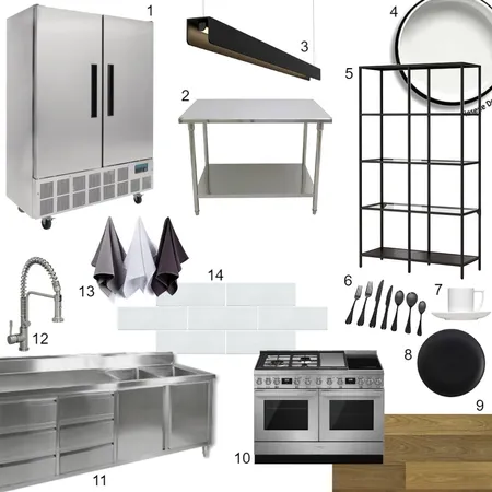 commercial kitchen Interior Design Mood Board by Ghost on Style Sourcebook