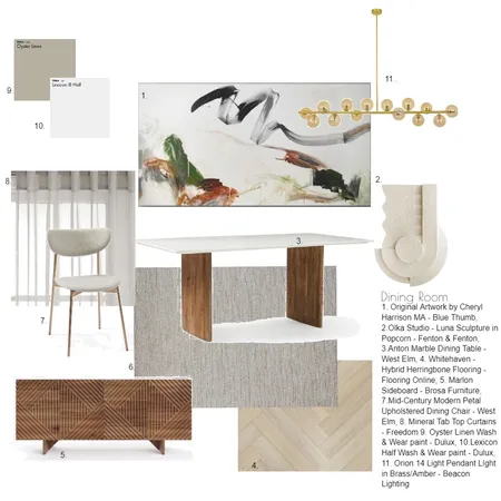 Dining Room $10K Interior Design Mood Board by Designlust on Style Sourcebook