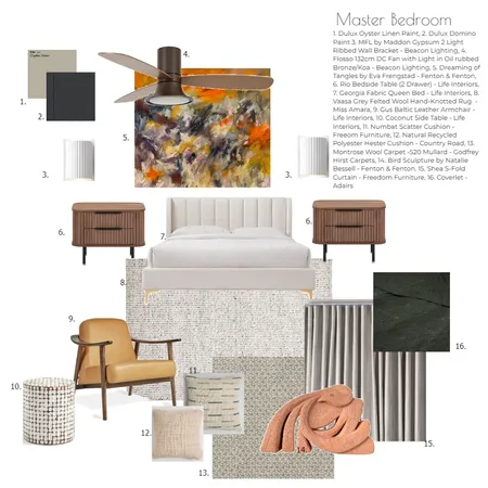 Master Bedroom Interior Design Mood Board by Designlust on Style Sourcebook