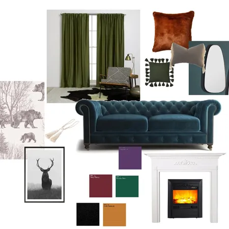 Modern Gothic Interior Design Mood Board by Risa Y Lewis on Style Sourcebook