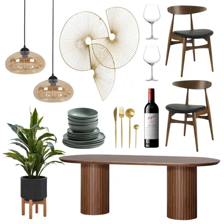 Dining Room🍴 Interior Design Mood Board by Lighting Illusions on Style Sourcebook